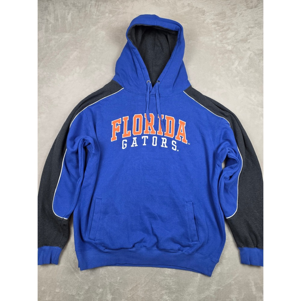 Colosseum Florida Gators Hoodie Mens XXL Blue Pullover Sweatshirt Faded